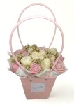 Candle Flower Box Różowa Torebka 