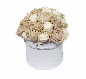 Candle Flower Box Beż XL   