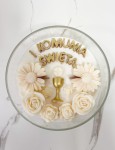 Duża świeca sojowa z Twoim napisem Komunia