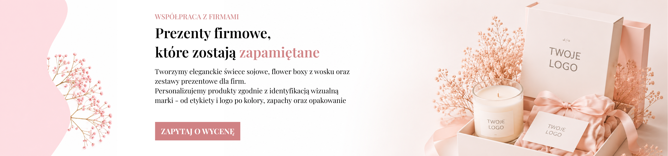 Glam Candle - współpraca z firmami